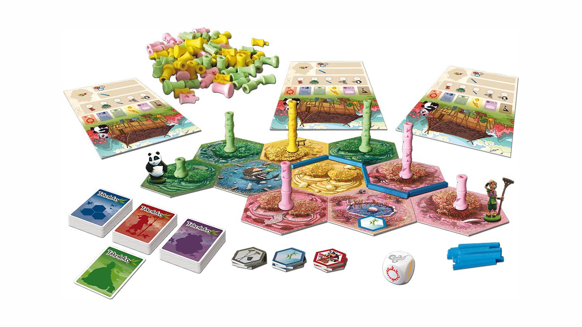 Takenoko board game layout